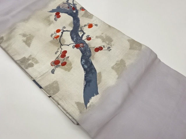 JAPANESE NAGOYA OBI / WOVEN TREES